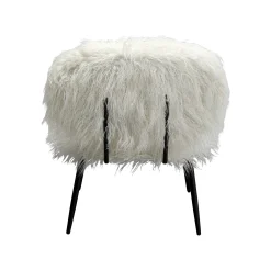 KARE Design Fauteuil Hairy Blanc ^ Fauteuil