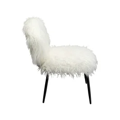 KARE Design Fauteuil Hairy Blanc ^ Fauteuil