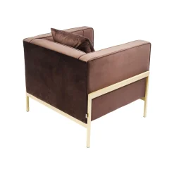 KARE Design Fauteuil Loft Marron Velours ^ Fauteuil