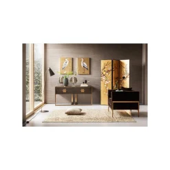 KARE Design Fauteuil Loft Marron Velours ^ Fauteuil