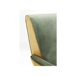 KARE Design Fauteuil Luna Velours Vert ^ Fauteuil
