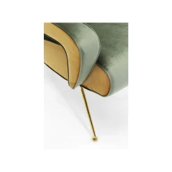 KARE Design Fauteuil Luna Velours Vert ^ Fauteuil