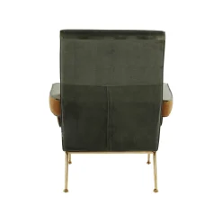 KARE Design Fauteuil Luna Velours Vert ^ Fauteuil