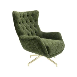 KARE Design Fauteuil Pivotant Bellini Vert ^ Fauteuil