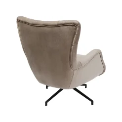 KARE Design Fauteuil Pivotant Bellissima Velours Beige ^ Fauteuil