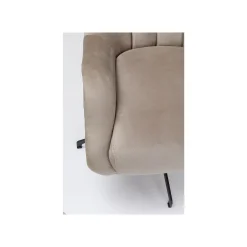 KARE Design Fauteuil Pivotant Bellissima Velours Beige ^ Fauteuil