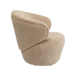 KARE Design Fauteuil Pivotant Carella Taupe ^ Fauteuil