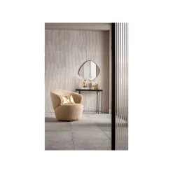KARE Design Fauteuil Pivotant Carella Taupe ^ Fauteuil