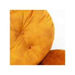 KARE Design Fauteuil Pivotant Cosy Velours Ocre ^ Fauteuil
