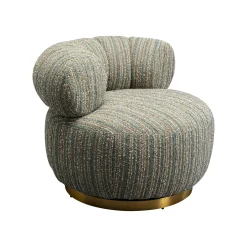 KARE Design Fauteuil Pivotant Couture Vert ^ Fauteuil