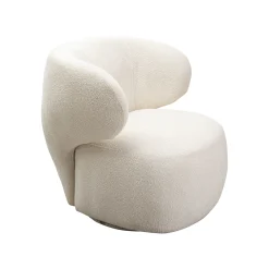 KARE Design Fauteuil Pivotant Elite Crème ^ Fauteuil
