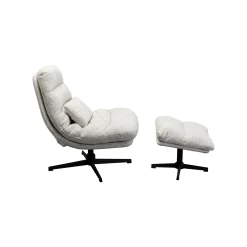 KARE Design Fauteuil Pivotant Et Repose-pieds Columbia ^ Fauteuil