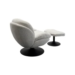 KARE Design Fauteuil Pivotant Et Repose-pieds Stanford ^ Fauteuil