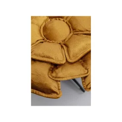 KARE Design Fauteuil Pivotant Et Repose-pieds Blossom Ocre ^ Fauteuil