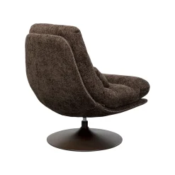 KARE Design Fauteuil Pivotant Et Repose-pieds Montreal Marron ^ Fauteuil