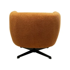 KARE Design Fauteuil Pivotant Fuzzy Marron ^ Fauteuil