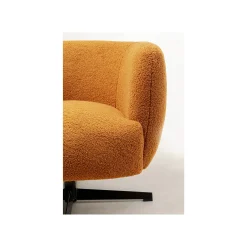 KARE Design Fauteuil Pivotant Fuzzy Marron ^ Fauteuil