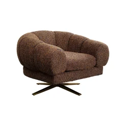 KARE Design Fauteuil Pivotant Janno Marron ^ Fauteuil