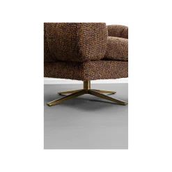 KARE Design Fauteuil Pivotant Janno Marron ^ Fauteuil