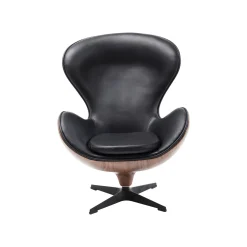 KARE Design Fauteuil Pivotant Lounge Noyer ^ Fauteuil|Chaise De Bureau
