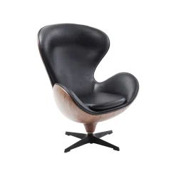 KARE Design Fauteuil Pivotant Lounge Noyer ^ Fauteuil|Chaise De Bureau