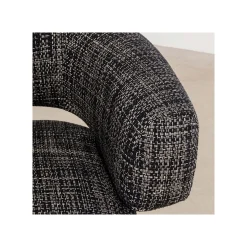 KARE Design Fauteuil Pivotant Maye Bow Noir Et Blanc ^ Fauteuil