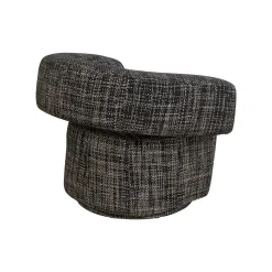 KARE Design Fauteuil Pivotant Maye Bow Noir Et Blanc ^ Fauteuil