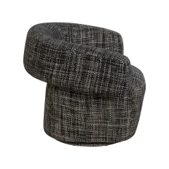 KARE Design Fauteuil Pivotant Maye Bow Noir Et Blanc ^ Fauteuil