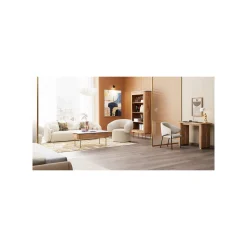 KARE Design Fauteuil Pivotant Maye Crème ^ Fauteuil