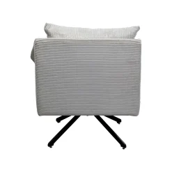 KARE Design Fauteuil Pivotant Milo Velours Beige ^ Fauteuil
