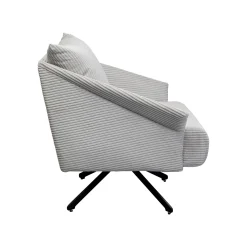 KARE Design Fauteuil Pivotant Milo Velours Beige ^ Fauteuil