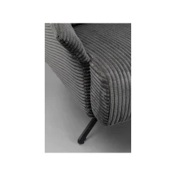 KARE Design Fauteuil Pivotant Milo Velours Gris ^ Fauteuil