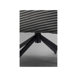 KARE Design Fauteuil Pivotant Milo Velours Gris ^ Fauteuil