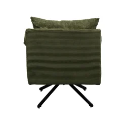 KARE Design Fauteuil Pivotant Milo Velours Vert ^ Fauteuil