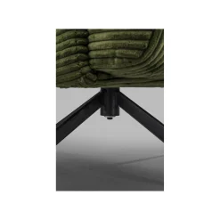 KARE Design Fauteuil Pivotant Milo Velours Vert ^ Fauteuil