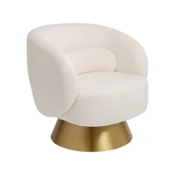 KARE Design Fauteuil Pivotant Orion Crème ^ Fauteuil