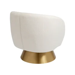 KARE Design Fauteuil Pivotant Orion Crème ^ Fauteuil