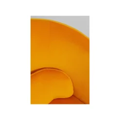 KARE Design Fauteuil Pivotant Orion Velours Jaune ^ Fauteuil
