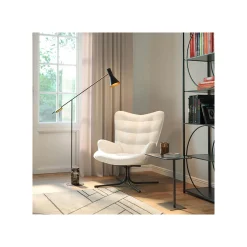 KARE Design Fauteuil Pivotant Oscar Boucle Crème ^ Fauteuil