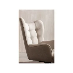 KARE Design Fauteuil Pivotant Oscar Crème ^ Fauteuil|Chaise De Bureau