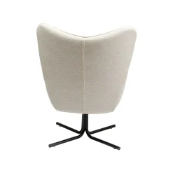 KARE Design Fauteuil Pivotant Oscar Crème ^ Fauteuil|Chaise De Bureau