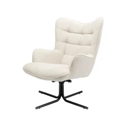 KARE Design Fauteuil Pivotant Oscar Crème ^ Fauteuil|Chaise De Bureau