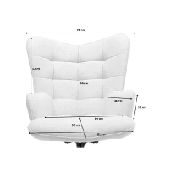 KARE Design Fauteuil Pivotant Oscar Velours Noir ^ Fauteuil|Chaise De Bureau