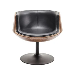 KARE Design Fauteuil Pivotant Soft Noyer ^ Fauteuil|Chaise De Bureau
