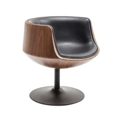 KARE Design Fauteuil Pivotant Soft Noyer ^ Fauteuil|Chaise De Bureau
