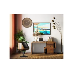 KARE Design Fauteuil Pivotant Soft Noyer ^ Fauteuil|Chaise De Bureau