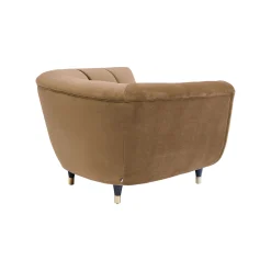KARE Design Fauteuil Spectra Velours Marron ^ Fauteuil