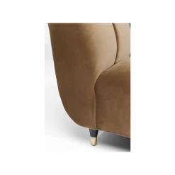 KARE Design Fauteuil Spectra Velours Marron ^ Fauteuil