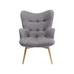 KARE Design Fauteuil Vicky Gris Foncé ^ Fauteuil