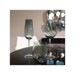 KARE Design Flûtes à Champagne Diamond Fumé Set De 4 ^ Vaisselle